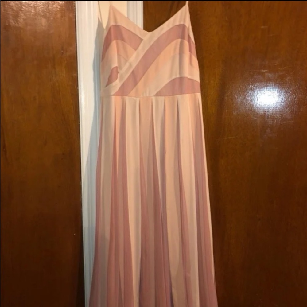 Lauren Conrad Blush Chiffon Dress